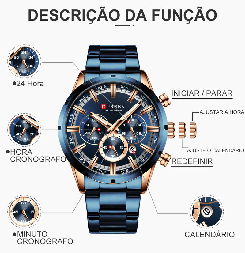 Relógio Luxo Men
